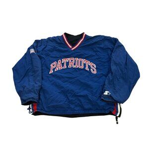 Vintage 90's Starter NFL Pro Line New England Patriots Reversible Jacket Large